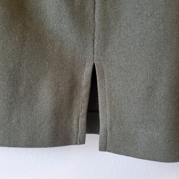 United Colors of Beneton Olive Green Mini Skirt Size Small - Picture 6 of 10